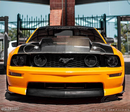 Carbon Creations Cowl Hood Compatible With 2005-2009 Ford Mustang - 1 Piece - 115533