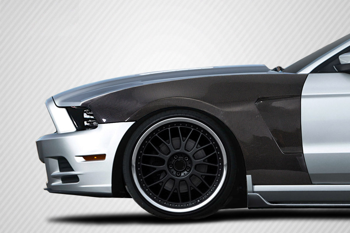 Carbon Creations GT350 V2 Look Front Fenders Compatible With 2010-2014 Ford Mustang - 2 Piece - 115538