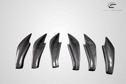 Carbon Creations GT500 V3 Rear Bumper Cover Canard Compatible With 2013-2020 FR-S Toyota 86 Subaru BRZ - 6 Piece - 115565