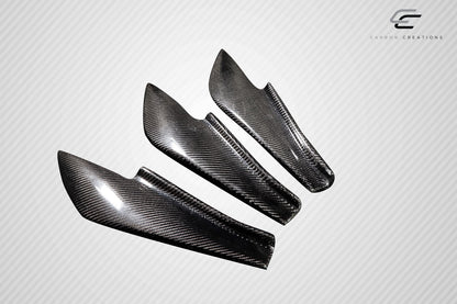 Carbon Creations GT500 V3 Rear Bumper Cover Canard Compatible With 2013-2020 FR-S Toyota 86 Subaru BRZ - 6 Piece - 115565