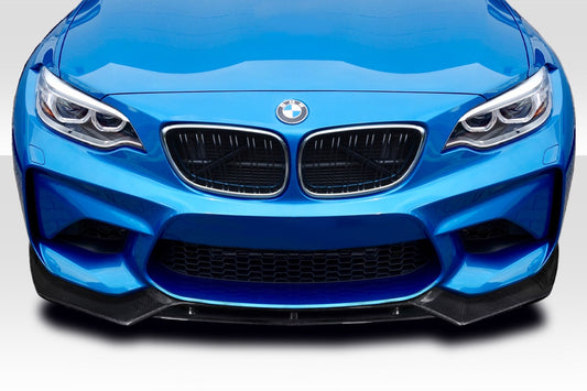 Aero Function AF-1 Front Lip Spoiler Under Spoiler (CFP) Compatible With 2016-2021 BMW M2 F87 - 1 Piece - 115616