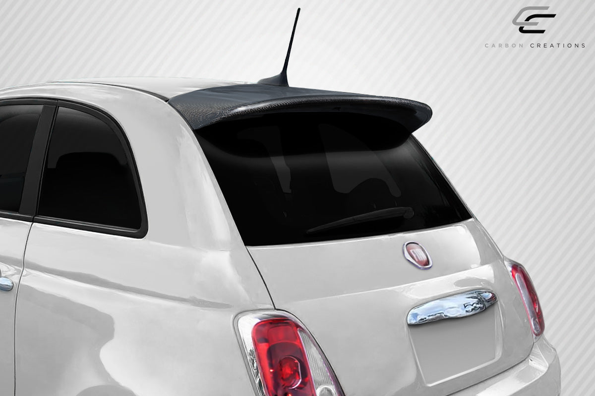 Carbon Creations Abarth Look Wing Spoiler Compatible With 2012-2019 Fiat 500 - 1 Piece - 115624
