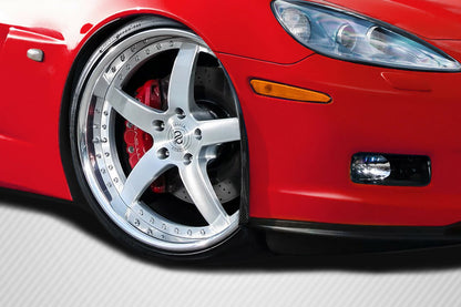 Carbon Creations ZR Front Fenders Compatible With 2005-2013 Chevrolet Corvette - 2 Piece - 115643