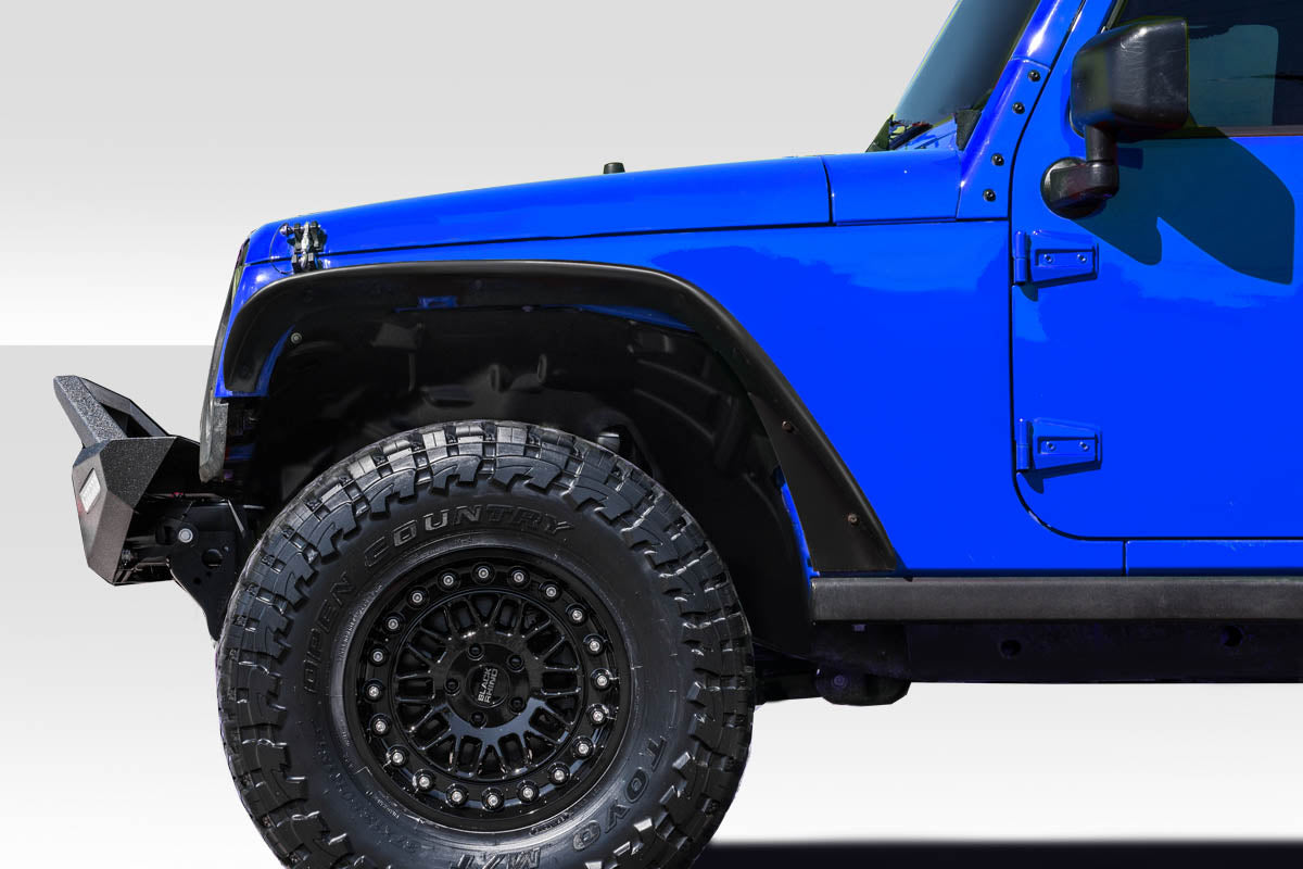 Extreme Dimensions Duraflex Rugged Front Fenders Compatible With 2007-2018 Jeep Wrangler JK - 2 Piece - 115644