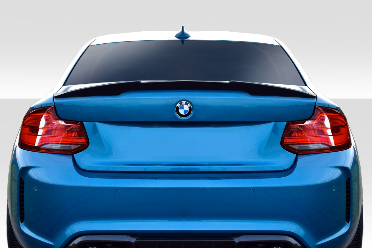 Extreme Dimensions Duraflex M4 Look Rear Wing Spoiler Compatible With 2014-2021 BMW 2 Series F22 F23 - 1 Piece - 115664
