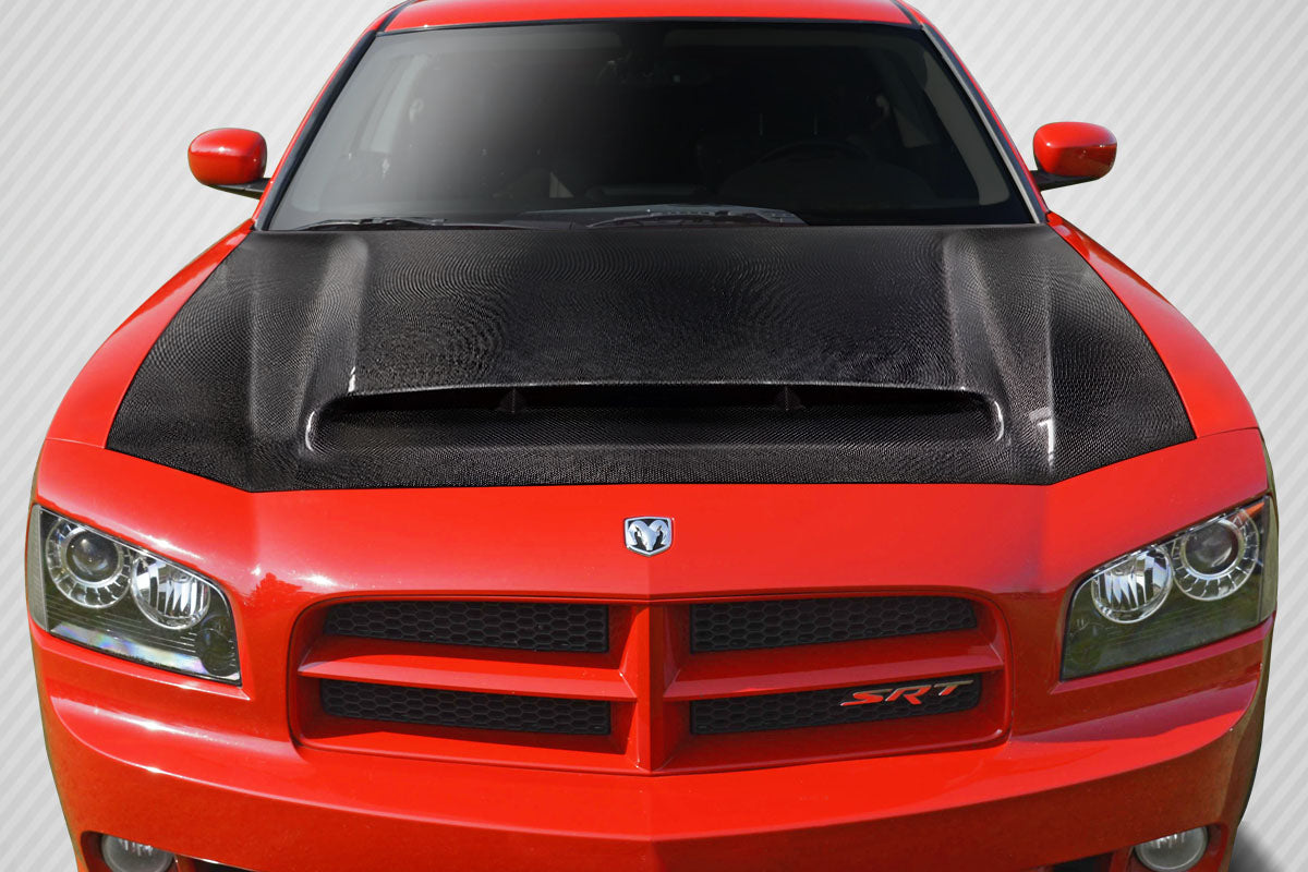 Carbon Creations Demon Look Hood Compatible With 2006-2010 Dodge Charger - 1 Piece - 115677