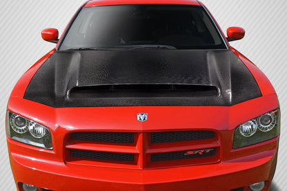 Carbon Creations Demon Look Hood Compatible With 2006-2010 Dodge Charger - 1 Piece - 115677