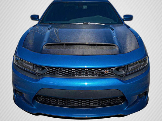Carbon Creations Demon Look Hood Compatible With 2015-2023 Dodge Charger - 1 Piece - 115679