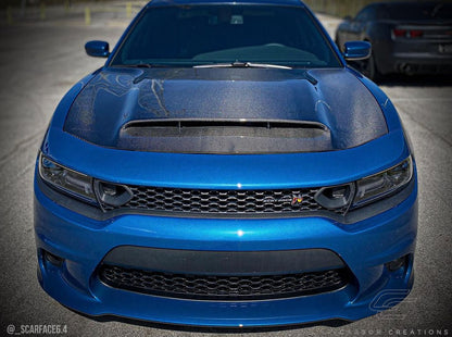 Carbon Creations Demon Look Hood Compatible With 2015-2023 Dodge Charger - 1 Piece - 115679
