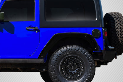 Carbon Creations Rugged Rear Fenders Compatible With 2007-2018 Jeep Wrangler JK - 2 Piece - 115681