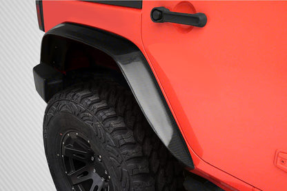 Carbon Creations Rugged Rear Fenders Compatible With 2007-2018 Jeep Wrangler JK - 2 Piece - 115681