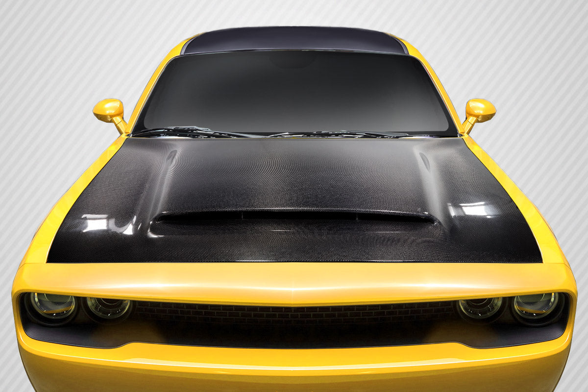 Carbon Creations Demon Look Hood Compatible With 2008-2023 Dodge Challenger - 1 Piece - 115689