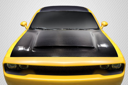 Carbon Creations Demon Look Hood Compatible With 2008-2023 Dodge Challenger - 1 Piece - 115689