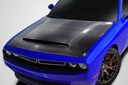 Carbon Creations Demon Look Hood Compatible With 2008-2023 Dodge Challenger - 1 Piece - 115689