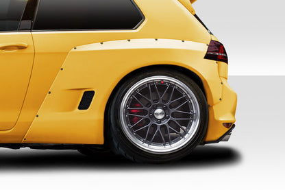 Extreme Dimensions Duraflex TKO RBS 70mm Rear Fender Flares Compatible With 2015-2021 Volkswagen Golf / GTI - 2 Piece - 115714