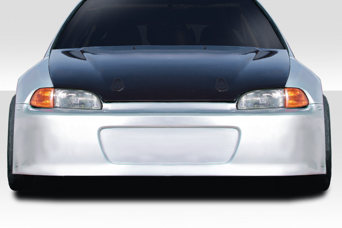 Extreme Dimensions Duraflex Dragster Front Bumper Cover Compatible With 1992-1995 Honda Civic - 1 Piece - 115738