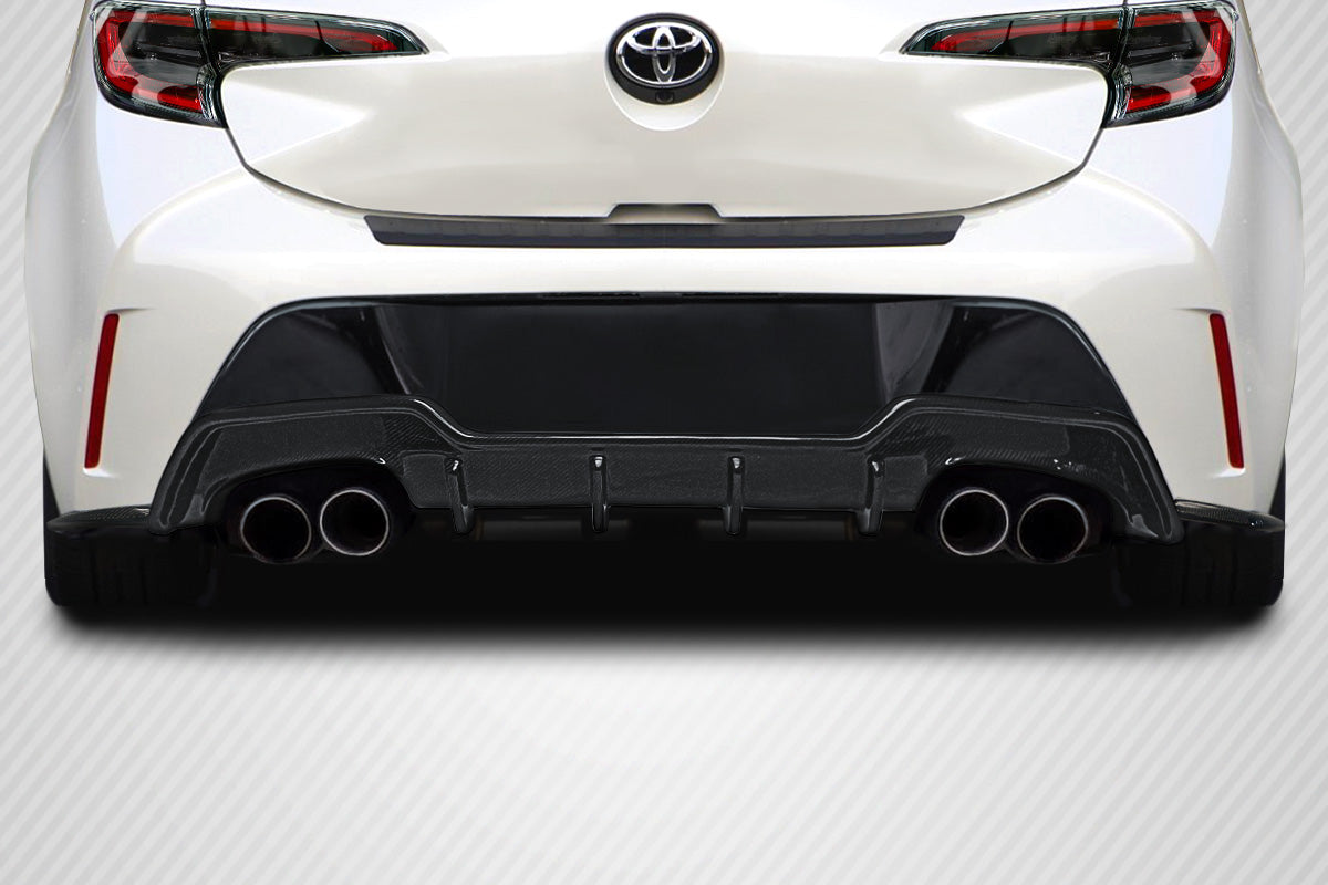 Carbon Creations Spec A Rear Diffuser Compatible With 2019-2023 Corolla Hatchback - 3 Piece - 115775
