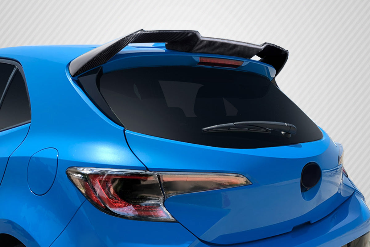 Carbon Creations A Spec Roof Wing Spoiler Compatible With 2019-2023 Toyota Corolla Hatchback - 1 Piece - 115777