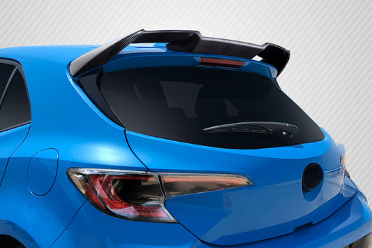 Carbon Creations A Spec Roof Wing Spoiler Compatible With 2019-2023 Toyota Corolla Hatchback - 1 Piece - 115777