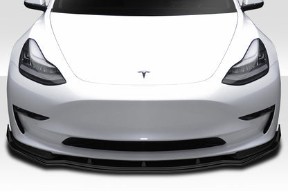Extreme Dimensions Duraflex EBS Front Lip Spoiler Add On Compatible With 2018-2023 Tesla Model 3 - 1 Piece - 115787