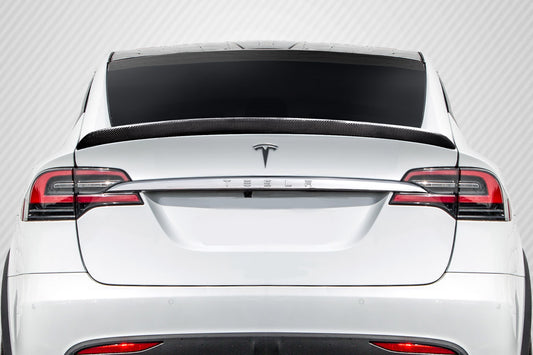 Carbon Creations High Kick Rear Wing Spoiler Compatible With 2016-2023 Tesla Model X - 1 Piece - 115815