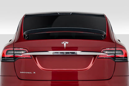 Extreme Dimensions Duraflex High Kick Rear Lip Add On Spoiler Wing Spoiler Compatible With 2016-2023 Telsa Model X - 1 Piece - 115816