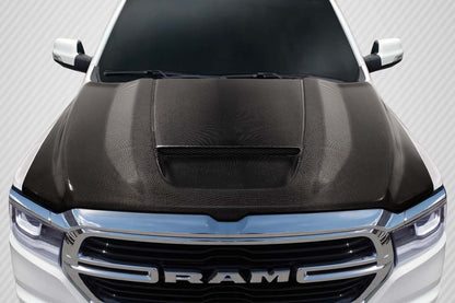 Carbon Creations SRT Ram Air Hood Compatible With 2019-2023 Dodge Ram 1500 - 1 Piece - 115845