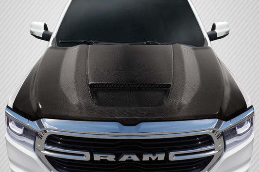 Carbon Creations SRT Ram Air Hood Compatible With 2019-2023 Dodge Ram 1500 - 1 Piece - 115845