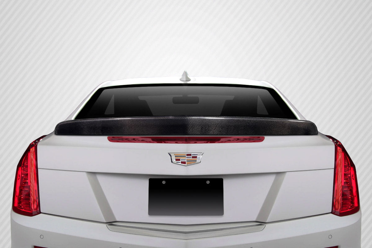 Carbon Creations V Look Wing Spoiler Compatible With 2012-2019 Cadillac ATS - 1 Piece - 115878
