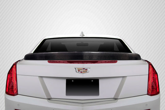 Carbon Creations V Look Wing Spoiler Compatible With 2012-2019 Cadillac ATS - 1 Piece - 115878
