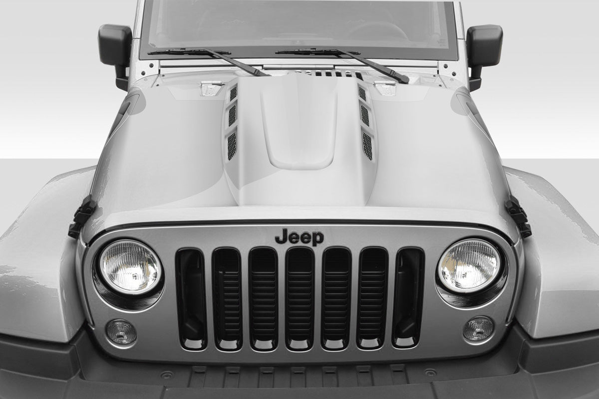 Extreme Dimensions Duraflex AVG Hood Compatible With 2007-2018 Jeep Wrangler JK - 1 Piece - 115893