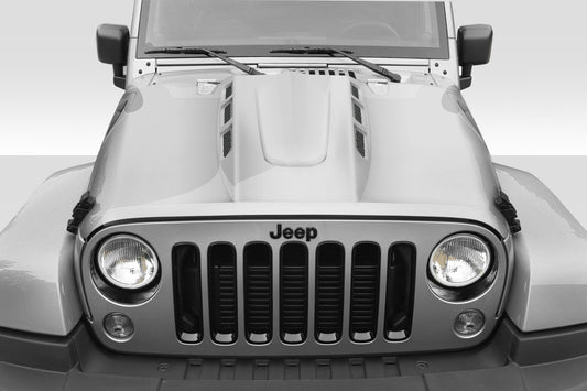 Extreme Dimensions Duraflex AVG Hood Compatible With 2007-2018 Jeep Wrangler JK - 1 Piece - 115893