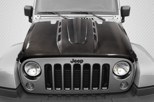 Carbon Creations Avenger Hood Compatible With 2007-2018 Jeep Wrangler JK - 1 Piece - 115894