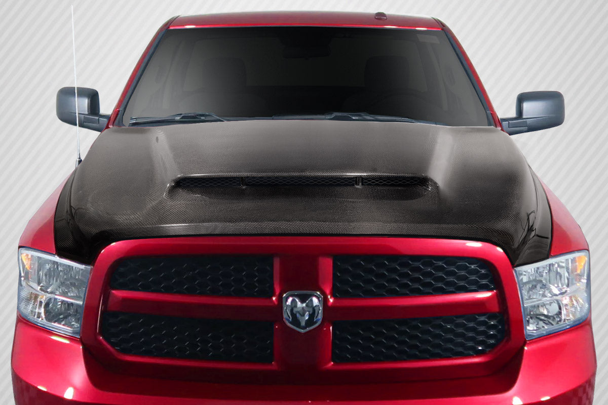 Carbon Creations Demon Look Hood Compatible With 2009-2018 Dodge Ram - 1 Piece - 115900