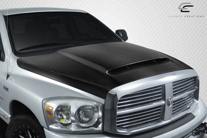 Carbon Creations Demon Look Hood Compatible With 2002-2008 Dodge Ram - 1 Piece - 115902