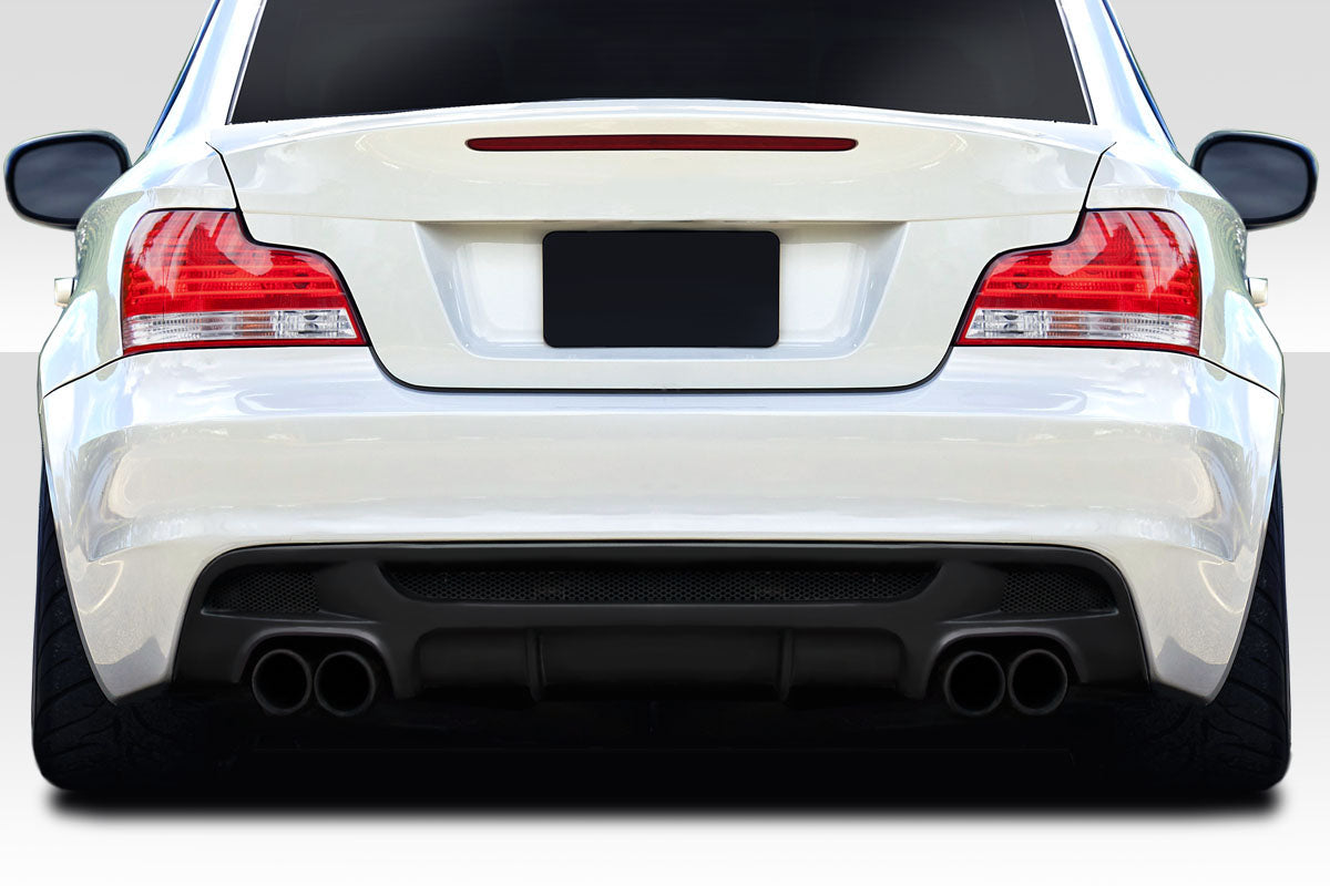Extreme Dimensions Duraflex M Tech Rear Lip Add On Spoiler Compatible With 2008-2013 BMW 1 Series - 1 Piece - 115951