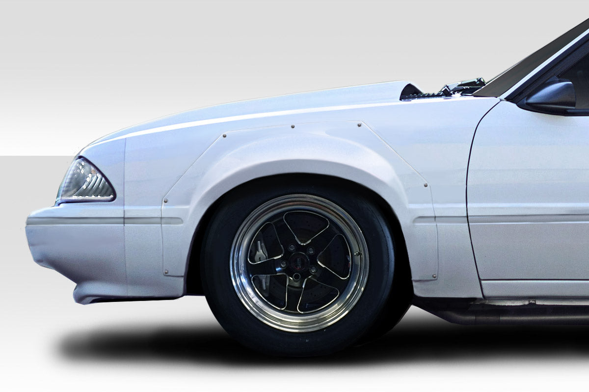 Extreme Dimensions Duraflex C Tech 2" Wide Body Front Fenders Flares Compatible With 1979-1993 Ford Mustang - 2 Piece - 115960
