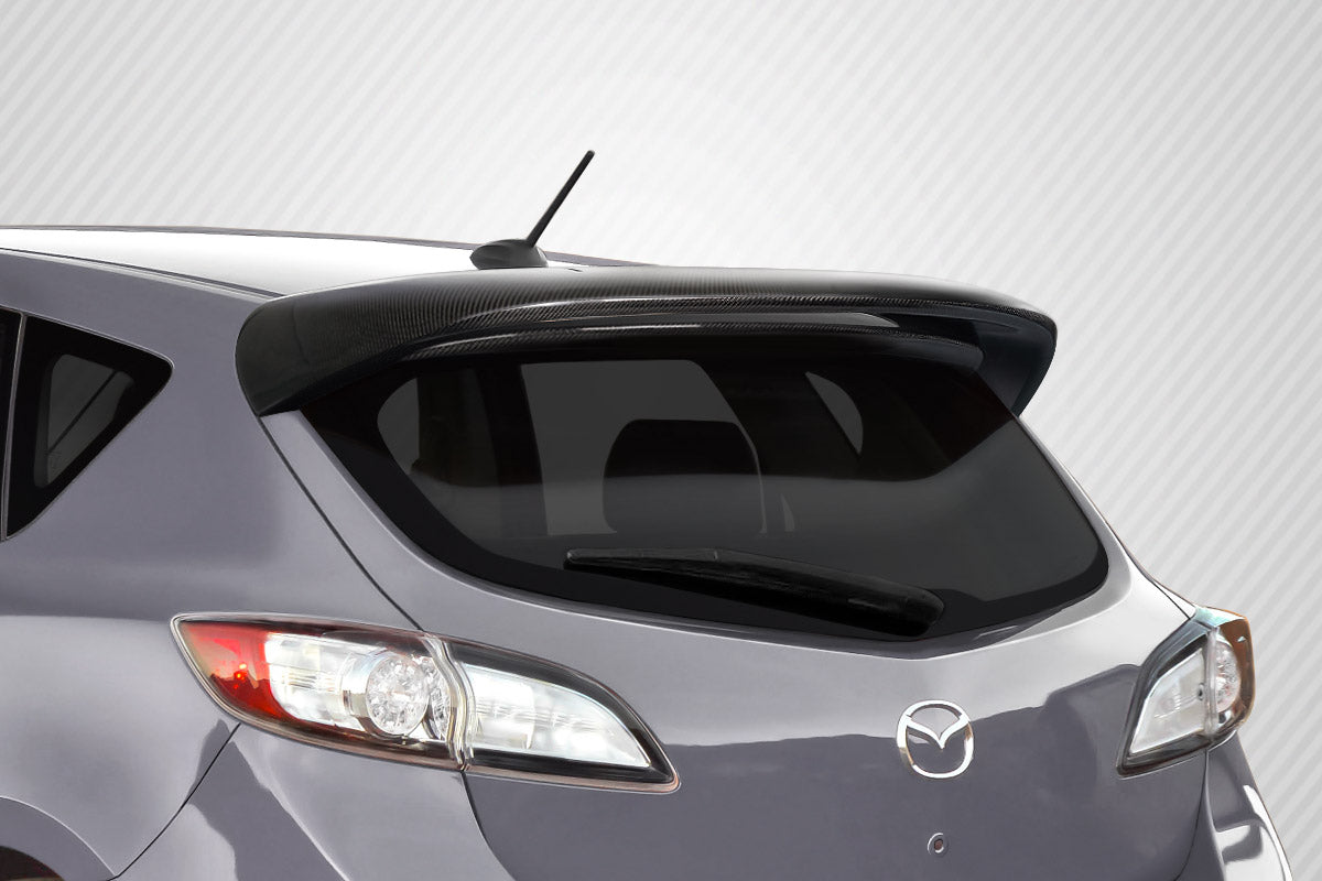 Carbon Creations Turbo Look Wing Spoiler Compatible With 2010-2013 Mazda Mazda 3 - 1 Piece - 115989