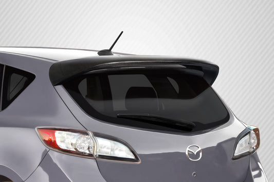 Carbon Creations Turbo Look Wing Spoiler Compatible With 2010-2013 Mazda Mazda 3 - 1 Piece - 115989