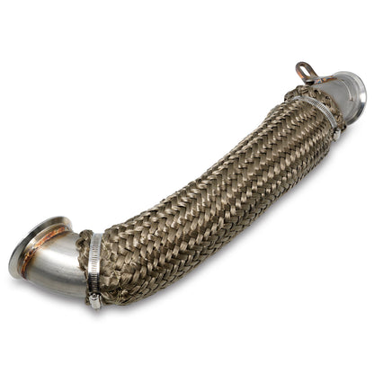 Down Pipe 40 Series 3" 304 Stainless Steel Standard Length for Use with no Riser Block - PPE - Pacific Performance Engineering