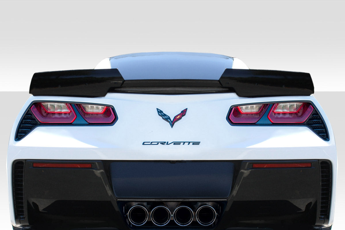 Extreme Dimensions Duraflex Wickerbill Wing Spoiler Compatible With 2014-2019 Chevrolet Corvette - 3 Piece - 116042