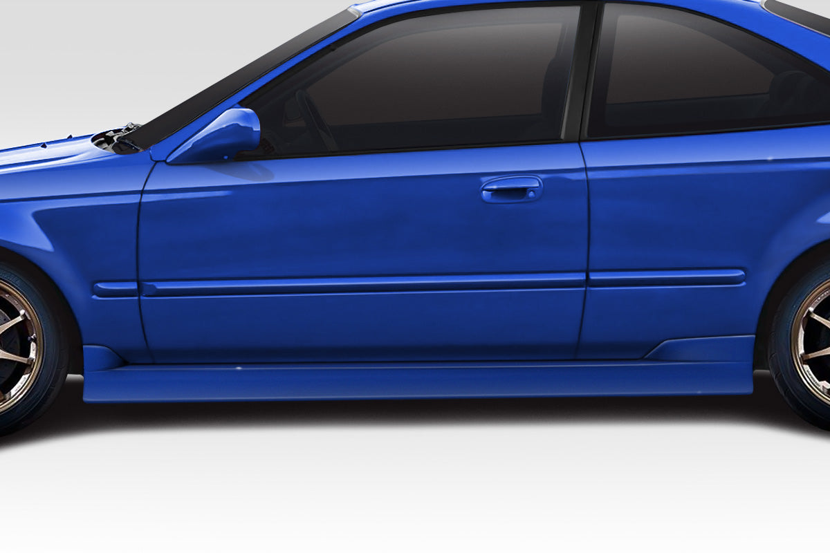 Extreme Dimensions Duraflex C Speed Side Skirts Compatible With 1996-2000 Honda Civic - 2 Piece - 116057