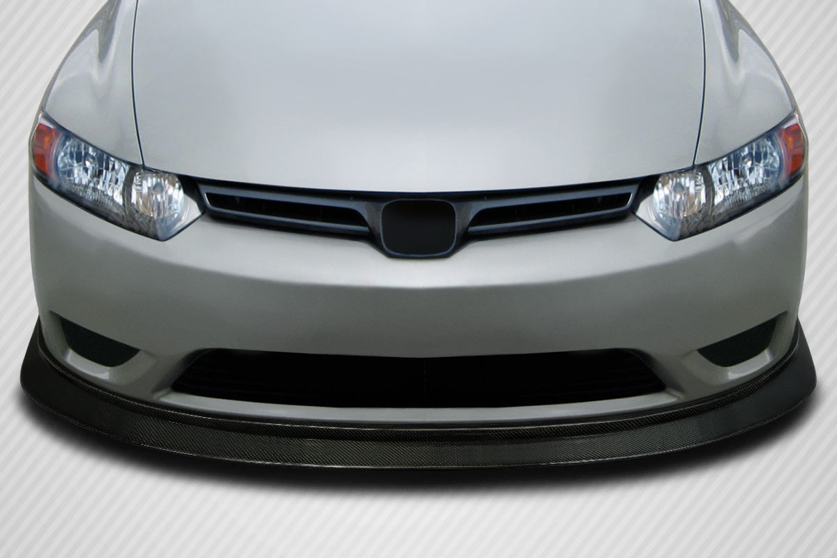 Carbon Creations MDF Front Lip Spoiler Compatible With 2006-2008 Honda Civic - 1 Piece - 116058