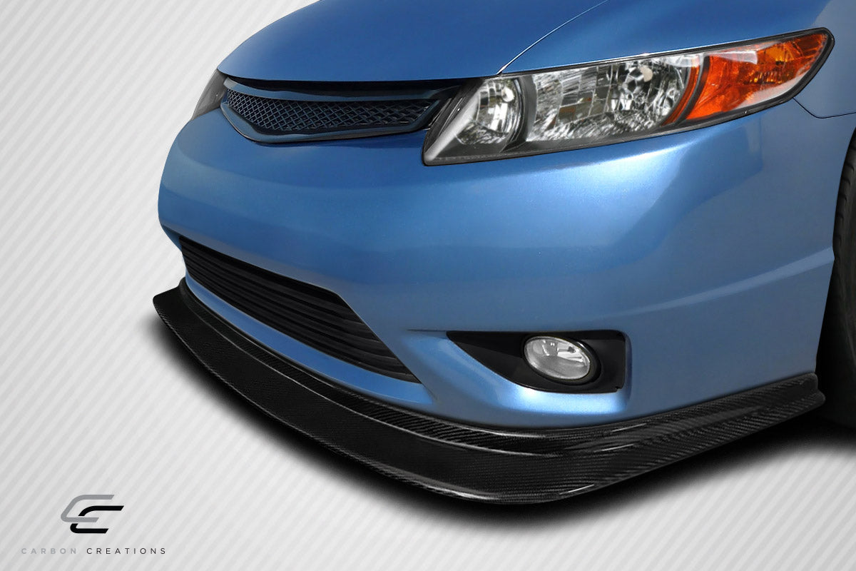 Carbon Creations MDF Front Lip Spoiler Compatible With 2006-2008 Honda Civic - 1 Piece - 116058