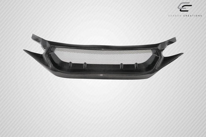 Carbon Creations Type JS Grille Compatible With 2016-2021 Honda Civc - 1 Piece - 116067