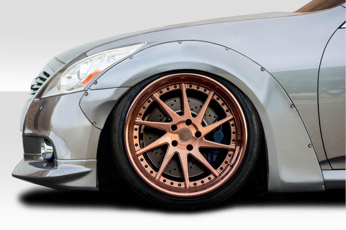 Extreme Dimensions Duraflex LBW Front Fenders Flare Compatible With 2008-2015 Infiniti G Sedan - 4 Piece - 116078