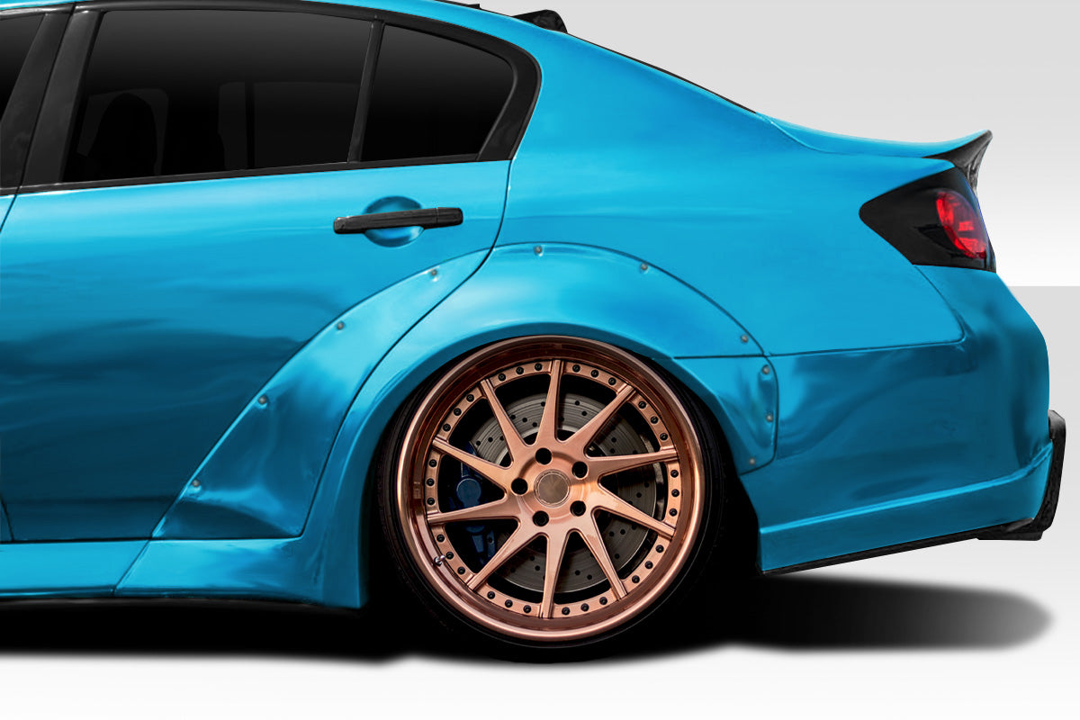 Extreme Dimensions Duraflex LBW Rear Fender Flares Compatible With 2008-2015 Infiniti G Sedan - 4 Piece - 116079