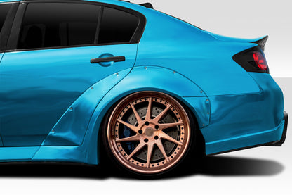 Extreme Dimensions Duraflex LBW Rear Fender Flares Compatible With 2008-2015 Infiniti G Sedan - 4 Piece - 116079