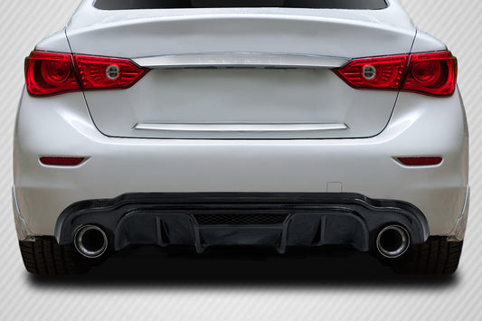Carbon Creations Lighspeed Rear Lip Add On Spoiler Compatible With 2014-2017 Infiniti Q50 - 1 Piece - 116082