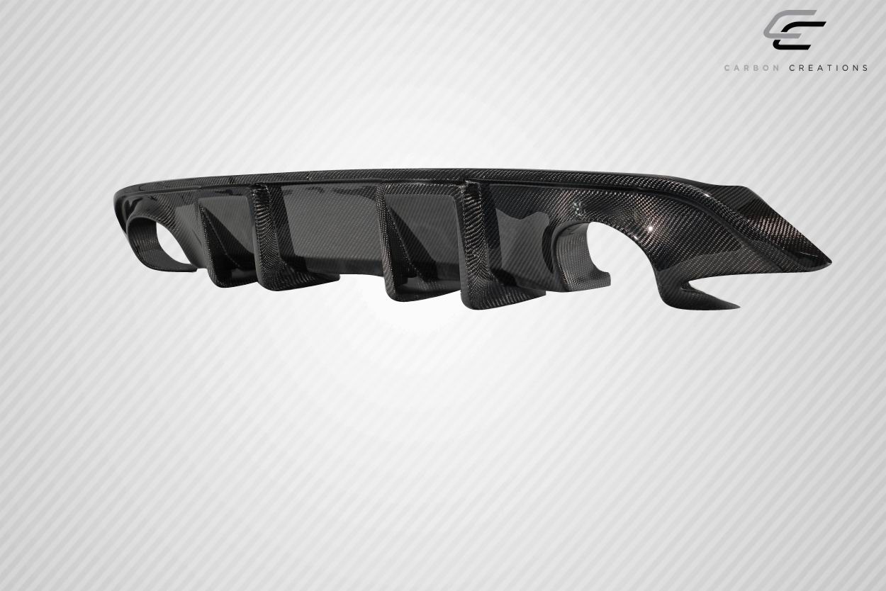 Carbon Creations J Spec Rear Diffuser Compatible With 2017-2022 Infiniti Q60 - 3 Piece - 116088